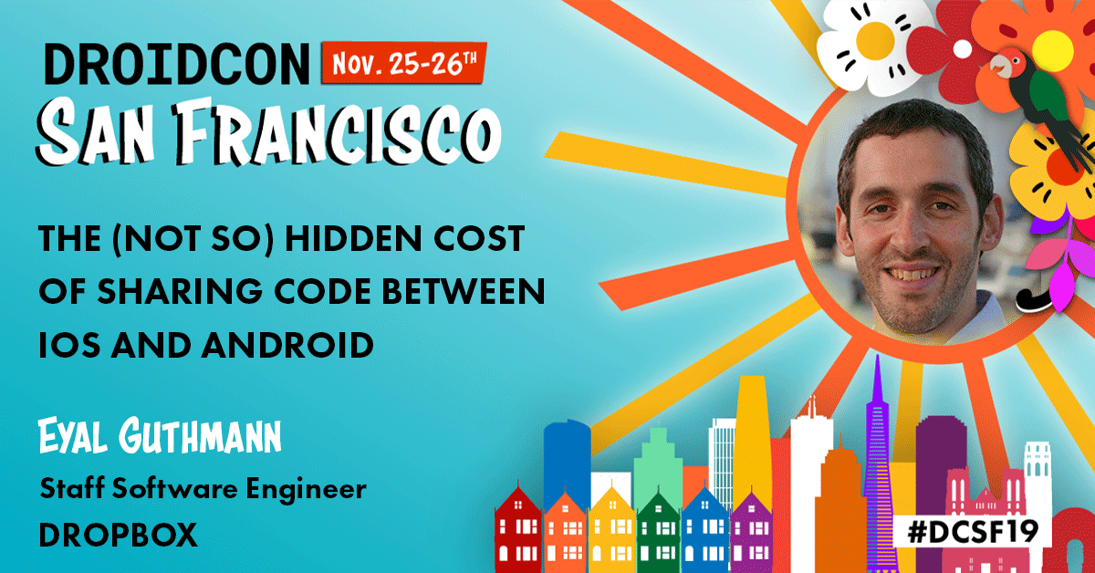 Come with <a href="/EyalGuthmann/">Eyal Guthmann</a> on a journey of how <a href="/Dropbox/">Dropbox</a> set about to share code between Android and iOS via C++. What went well, what went wrong, main lessons they've learned and what this means for how they write code going forward. #DCSF19 Full abstract: ow.ly/NM7G50wKFXF