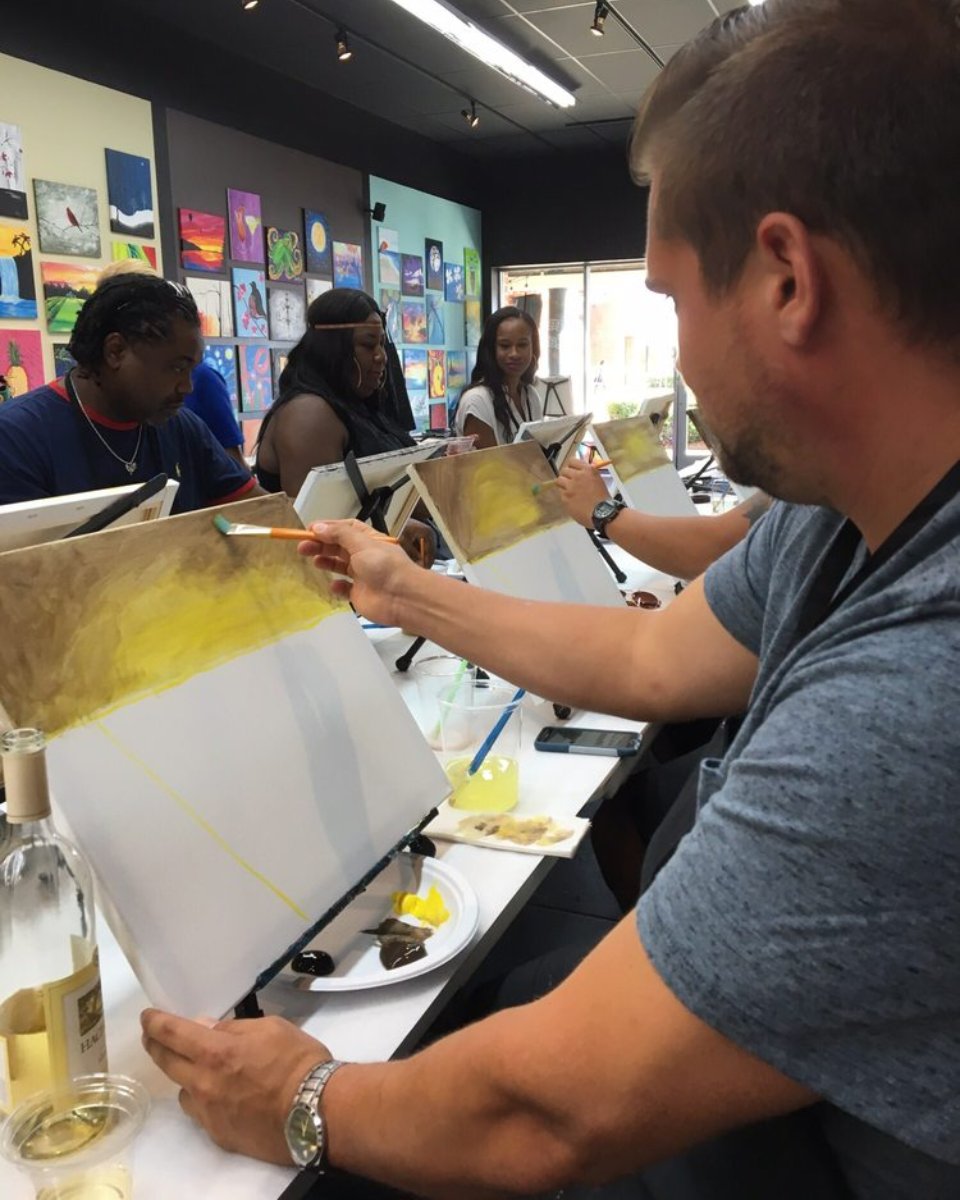 When your wine matches your painting.