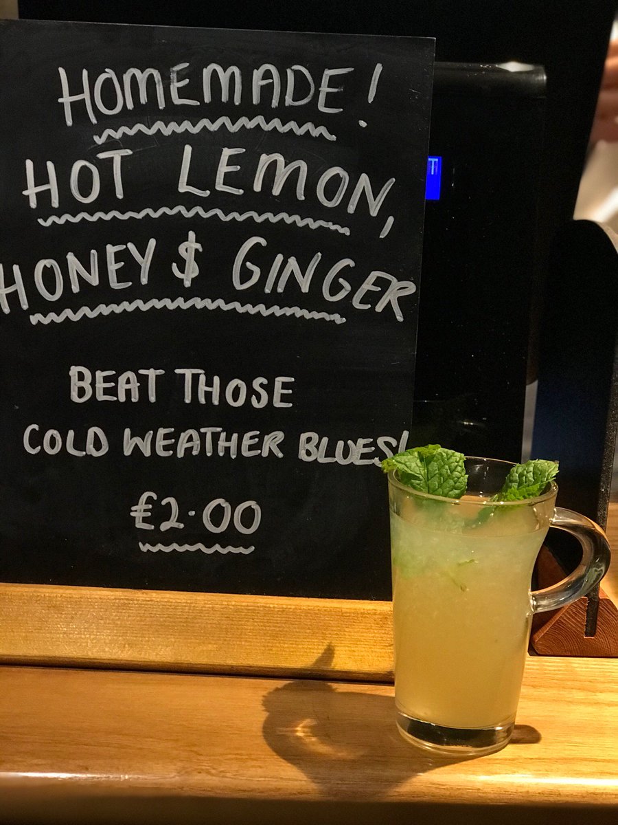 Feeling those cold weather blues? Need something to cure that cold? Our chefs have rustled up some hot homemade lemonade with a hint of ginger and honey to soothe those throats and get rid of those pesky coughs! 🤧 Delicious... 🥰