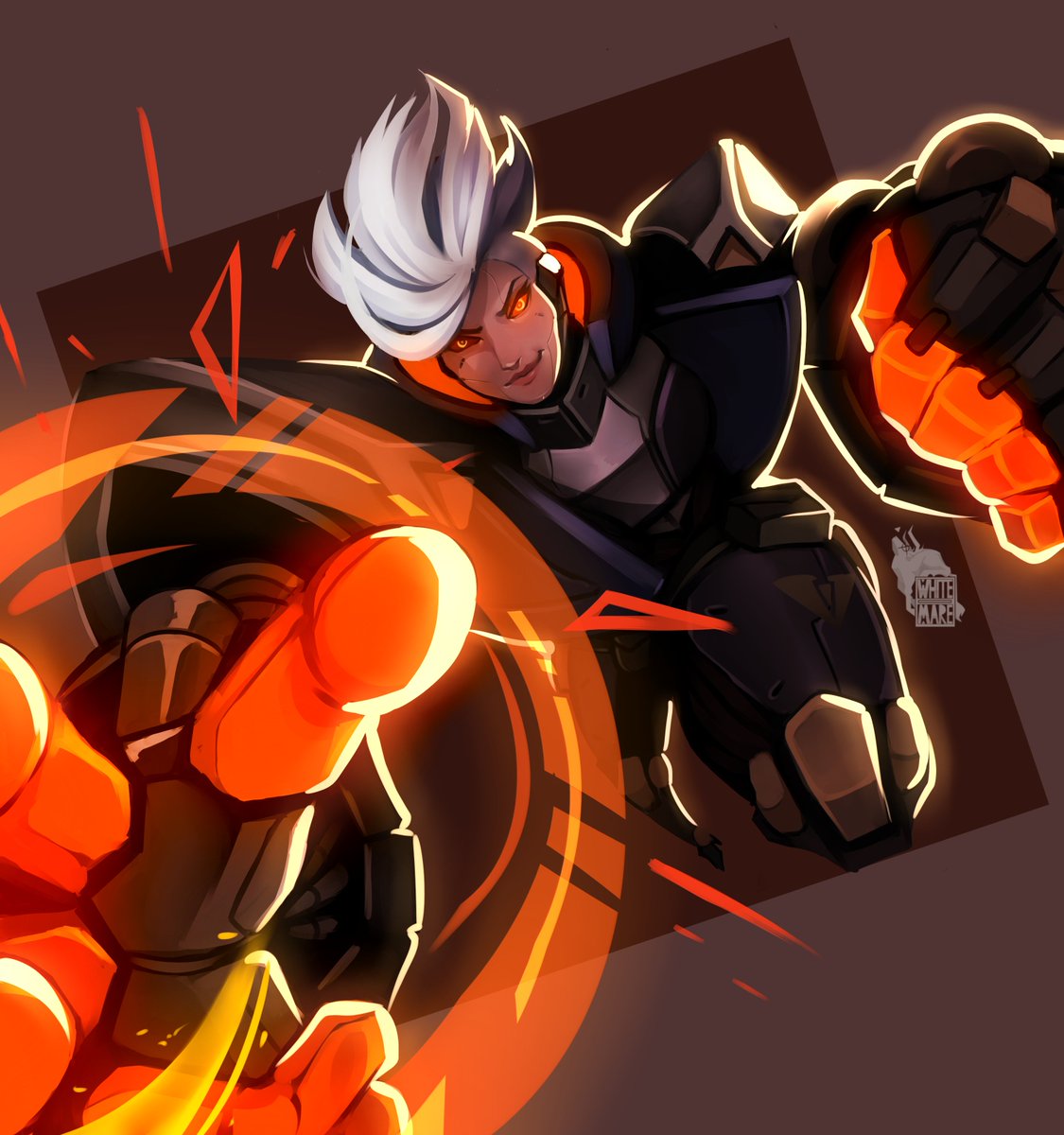Whitemar3's tweet photo. Giveaway prize to @andgarmendia 

She asked for PROJECT: Vi and I have to say I had a load of fun with this one.

And here I was. Thinking I couldn't do dynamic poses WELL THINK AGAIN ME!!

#ArtOfLegends #LeagueOfLegends #PROJECTVI https://t.co/XzXwHTVcrV