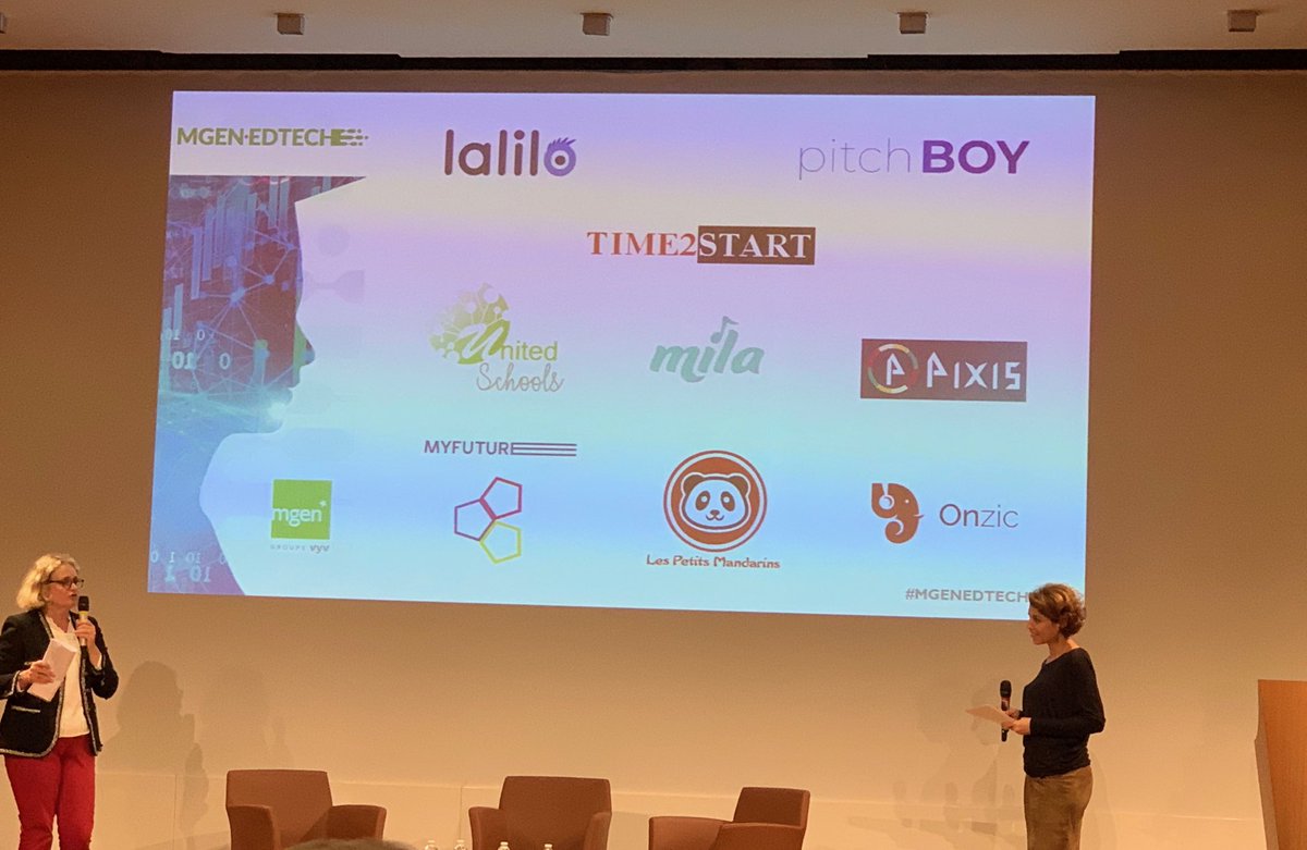 Time2start, ⁦<a href="/PitchboyVR/">PITCHBOY</a>⁩, Lalilo, Lespetitsmandarins, Mila, ⁦<a href="/Onzic_/">Onzic 👉 BAC + BREVET + CODE DE LA ROUTE EN RAP🎧</a>⁩ , ⁦<a href="/Pixis_co/">Pixis</a>⁩, ⁦<a href="/myfutureapp/">Myfuture</a>⁩, ⁦@UnitedSchoolsW⁩...Et les 4 gagnants sont...#MGENEDTECH ⁦@groupe_mgen⁩ ⁦<a href="/EdtechFrance/">EdTech France 🇫🇷🇪🇺</a>⁩ ⁦<a href="/Startup_inside_/">Startup Inside</a>⁩