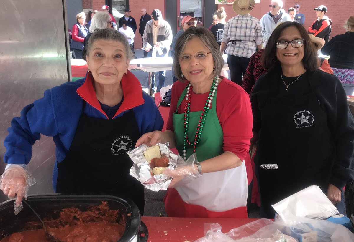 DonnaLupardo's tweet photo. A beautiful day to celebrate our Italian heritage in Binghamton. Served meatballs with my Stella D’Argento Ladies Lodge. https://t.co/mG2nrNXz9b