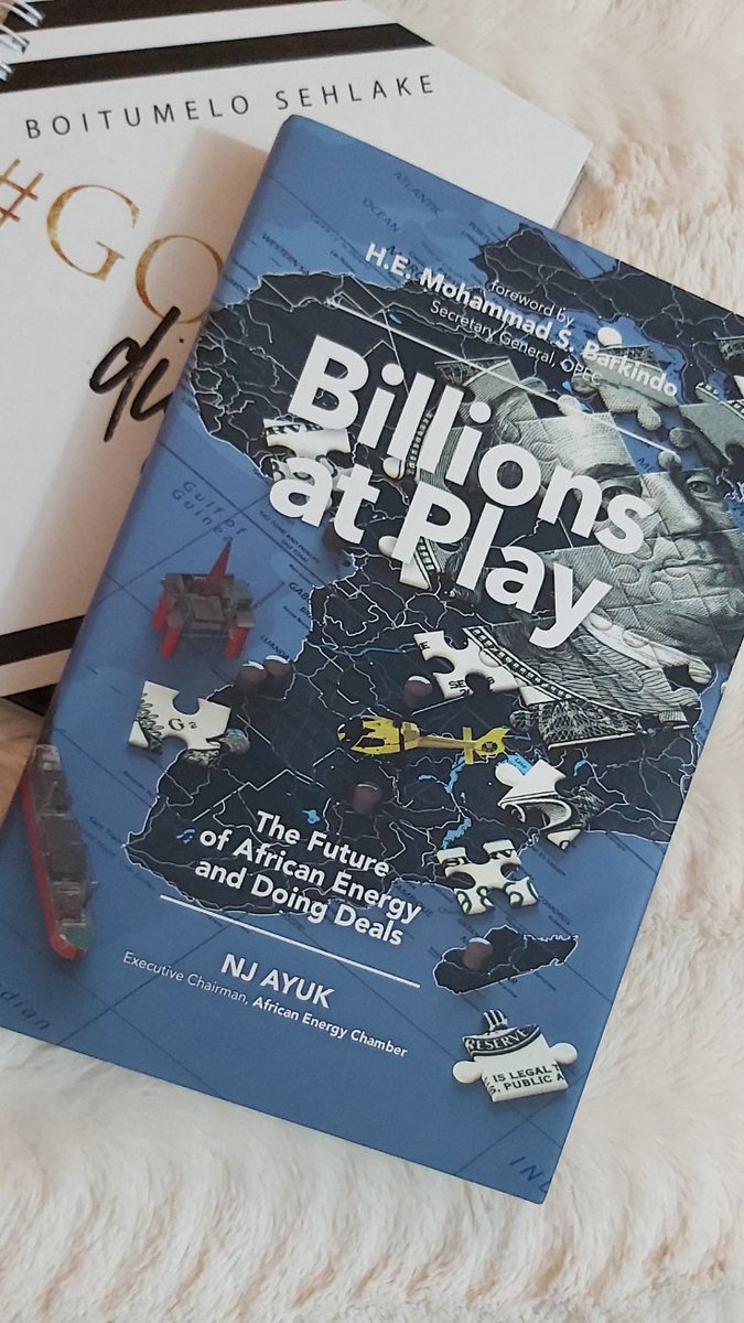 Sehlake_Energy's tweet photo. The way I've been eyeing this book! Officially launches October 22 but I've pulled the strings!Thank you for writing this book @nj_ayuk .A few pages in & I'm nodding yes! Get your copies on Amazon #BillionsAtPlay #AfricanEnergy #BuildingTheAfricanContinent https://t.co/oz7iPG1UnF https://t.co/3HvE6udFtP