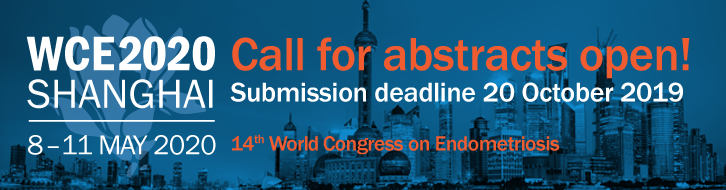 endoadenoorgtr's tweet photo. Submission deadline extended!14th World Congress on Endometriosis taking place 8 – 11 May 2020 in Shanghai. #WCE2020 extended the deadline of abstracts! Submit your abstracts today: https://t.co/faUBPHjLq3 @worldendosoc https://t.co/C103k2A5wF