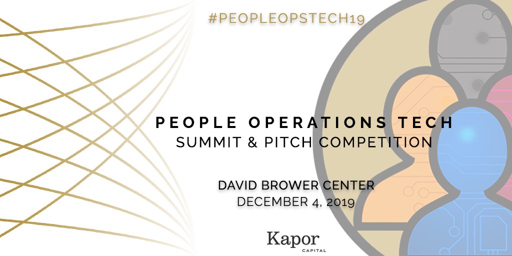 Applications are now live for the 5th Annual #KaporCapital People Operations Technology Summit &amp; Pitch Competition! Submit your pre-seed &amp; seed-stage P.O.T. companies today for a chance at up to $100k in prizes! #PeopleOpsTech19 bit.ly/2kRRHLd