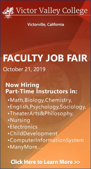 FACULTY JOB FAIR next week at one of the top colleges in California: tinyurl.com/y3p2buty

Please share and Retweet

 #adjunct #adjuncts #adjunctjobs #hiring #victorvalley #higheredjobs #highered #edjoin #caljobs #teachingjobs