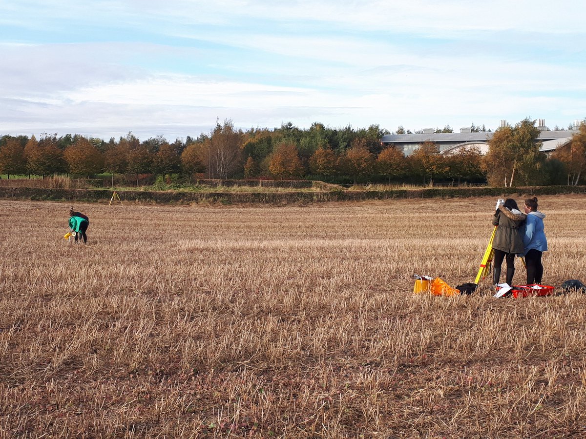 GoWithTheF1ow's tweet photo. Had a great day out on @HeriotWattUni campus with @HWU_EGIS #Geography students, doing some #surveying, #levelling, #GPS and Total Stations. Thanks to @opticalsurvey for organising and hiring equipment. https://t.co/r29errfZ5U