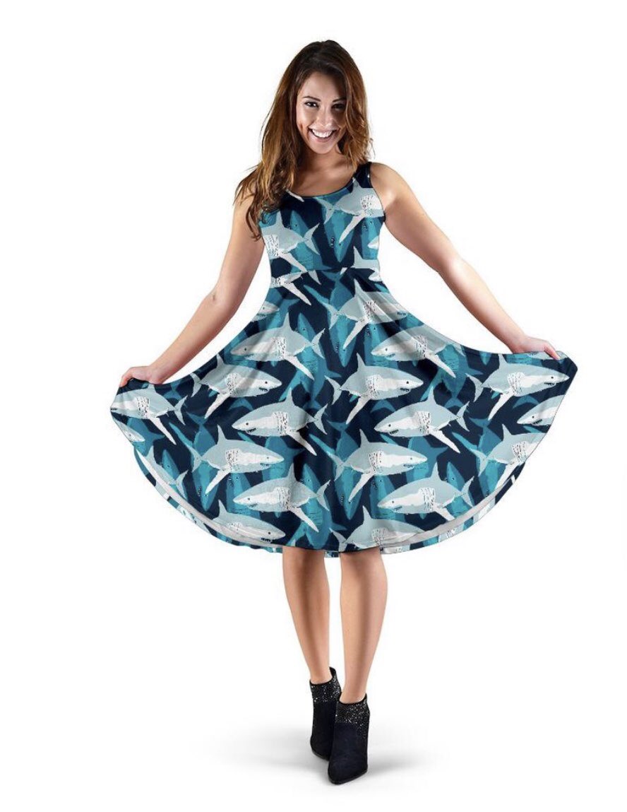 Every girl’s crazy ‘bout a shark dress, man