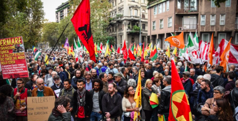 T_Chiarella's tweet photo. Prima sanzione #NoFinaleChampionsaIstanbul  
💛♥️💚 save Rojava!!! #StopWar #StopWaronKurds  #MilanoconiCurdi https://t.co/VkYjVmdqMm