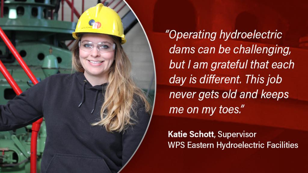 WIPublicService's tweet photo. It's #CareersinEnergyWeek, and weβre highlighting some of the men and women who help us reliably serve our communities. In an evolving industry, Katie embraces her work with one of our first energy sources π. Learn more about our careers: https://t.co/DaLY1OxYeB #GetIntoEnergyWI https://t.co/rTIaOz0wi9