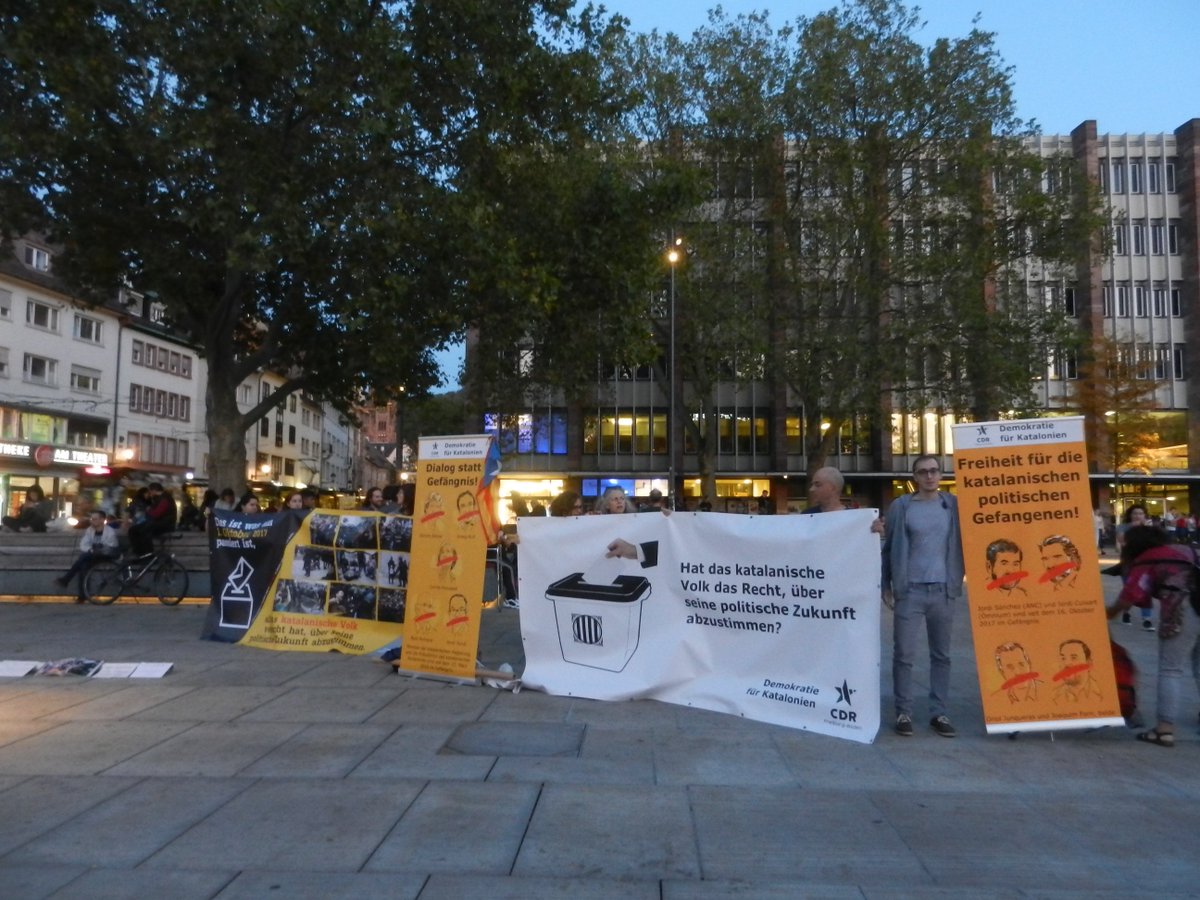 Aquesta tarda a Freiburg  #FreeCatalanPoliticalPrisoners #StandUpForCatalonia