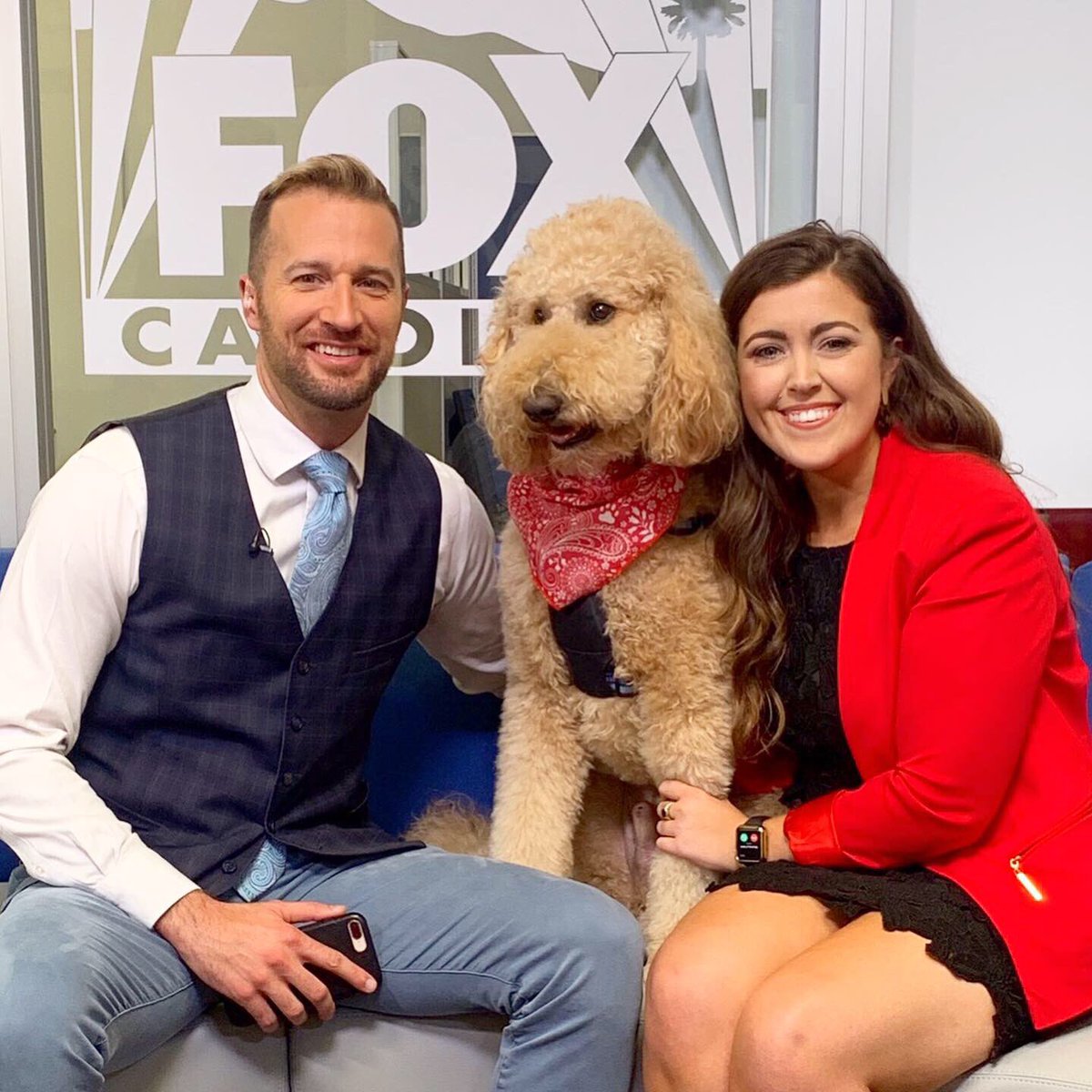LeslieCKnight's tweet photo. Did you know that owning a dog can help you live longer? I represented @upstateaha to share more about @American_Heart’s newest study on dogs and heart health. Safe to say Davis stole the show! #upstateaha https://t.co/oX61eYYBqA