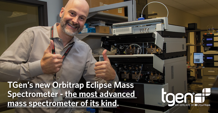 TGenResearch's tweet photo. We're excited to announce the delivery of a Thermo Orbitrap Eclipse to our #MassSpectrometry lab.
The Eclipse can identify up to 12,000 proteins and multiplex up to 16 samples in a single data acquisition run.
Want to see it up close? https://t.co/DDHwbkxsFA
#TGenResearch https://t.co/yQdONjNN43