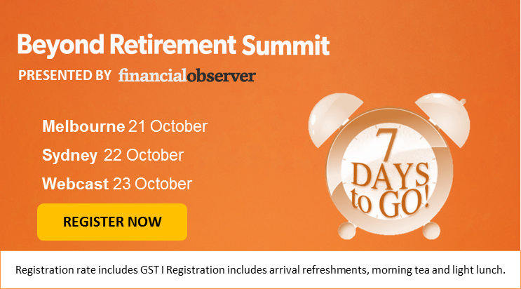 fin_observer's tweet photo. Financialobserver’s Beyond Retirement Summit starts next week. Last chance to book your ticket! Hurry up and register here: https://t.co/D3SLF1NCGb
#FOBRS #FinancialPlanning #AgedCareRC #FinancialAdvice #FinancialAdvisers #agedcare https://t.co/aaGxWWOV1p