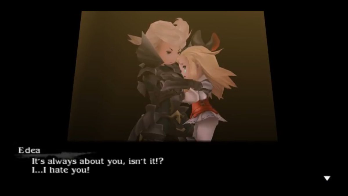 mikia87's tweet photo. "For you had someone, too. But he left you... far, far behind. You will never see him again... The one you cared for more than anyone else in this world."

"... I miss him... #Ringabel..."😭

#BravelyDefault #BravelySecond #Rindea #Spoilers #edealee #リンイデ #otp #ringabelxedea https://t.co/JAparD2DeB