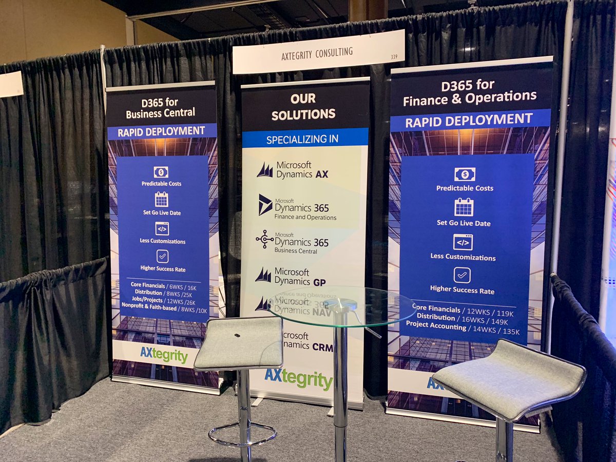 Axtegrity's tweet image. We are here at #UserGroupSummit preparing for tomorrow’s exhibition!💪🏾 Booth 339.
•
Don’t forget to enter in our giveaway @ #axtegrityatsummit to win a Amazon Gift Card. To enter, see details in previous post. 
•
See you at Summit!