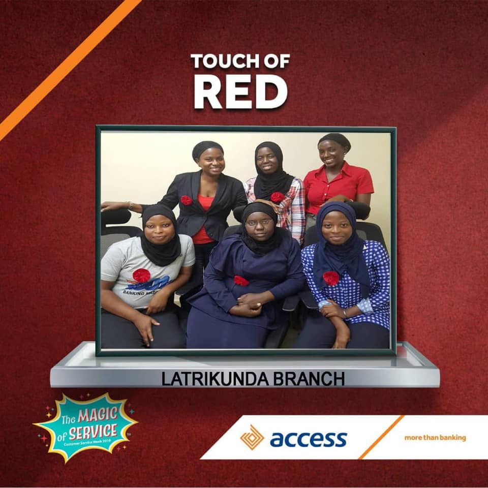 AccessBankGamb1's tweet photo. We bring you a gist of our willingness to give you the #MagicalService from all our Branches with our touch of Red.
#CustomerServiceMonth2019 #AccessMore https://t.co/BsYcAYIJ1O