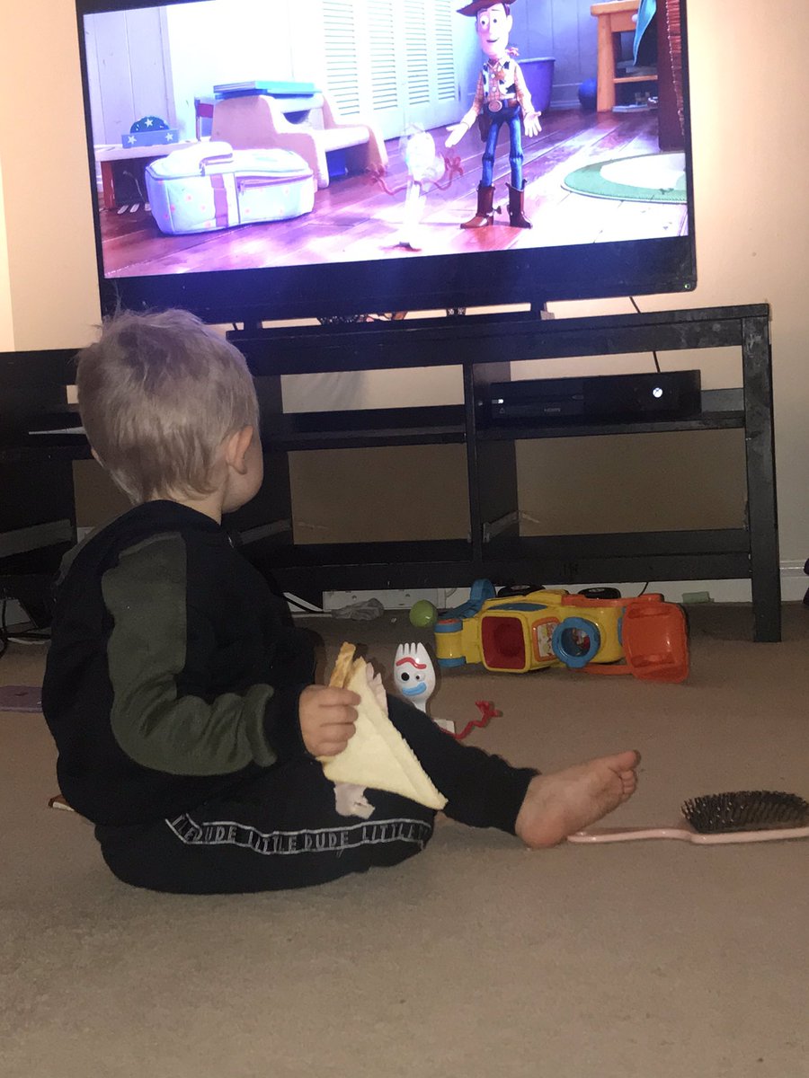 joeezra12's tweet photo. I think someone is happy that @charlwhite__ bought toy story 4 https://t.co/k7587vLEqr