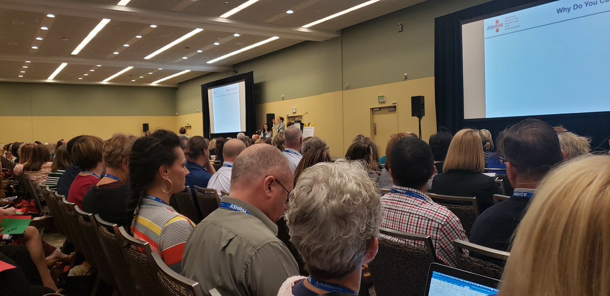MedIQCME's tweet photo. Standing room only at #ASHRM2019 session, "How to Deliver Awesome Risk Management Education." Great job Geri, Kathy, and Andrea! https://t.co/deA3rbJLhg