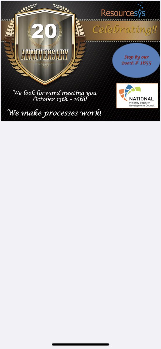 robin261's tweet image. Visit us at booth #1655 at the NMSDC conference.#NMSDC #resourcesysinc #akolluri