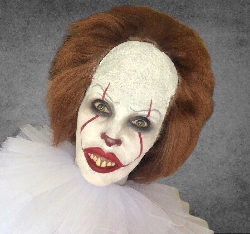 MakeupByTamaraB's tweet photo. Makeover Monday! 🤡 After, before & a couple in between! @mehronmakeup @bennyemakeup #makeovermonday #tamarabickleymakeup #pennywisemakeup #clownmakeup #creepyclown #itmakeup #halloweenideas #halloween2019 https://t.co/UHKTyd7BLZ