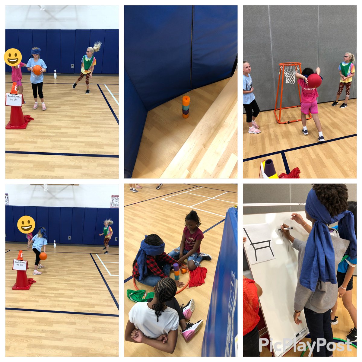 This week in PE we are discovering Disability Awareness Month. Which made for a great integration with one of this months P2 character traits, Perspective. These <a href="/StoughStallions/">Stough Magnet Elementary School</a> are working together to help their blindfolded, and/or non verbal player, accomplish a task.