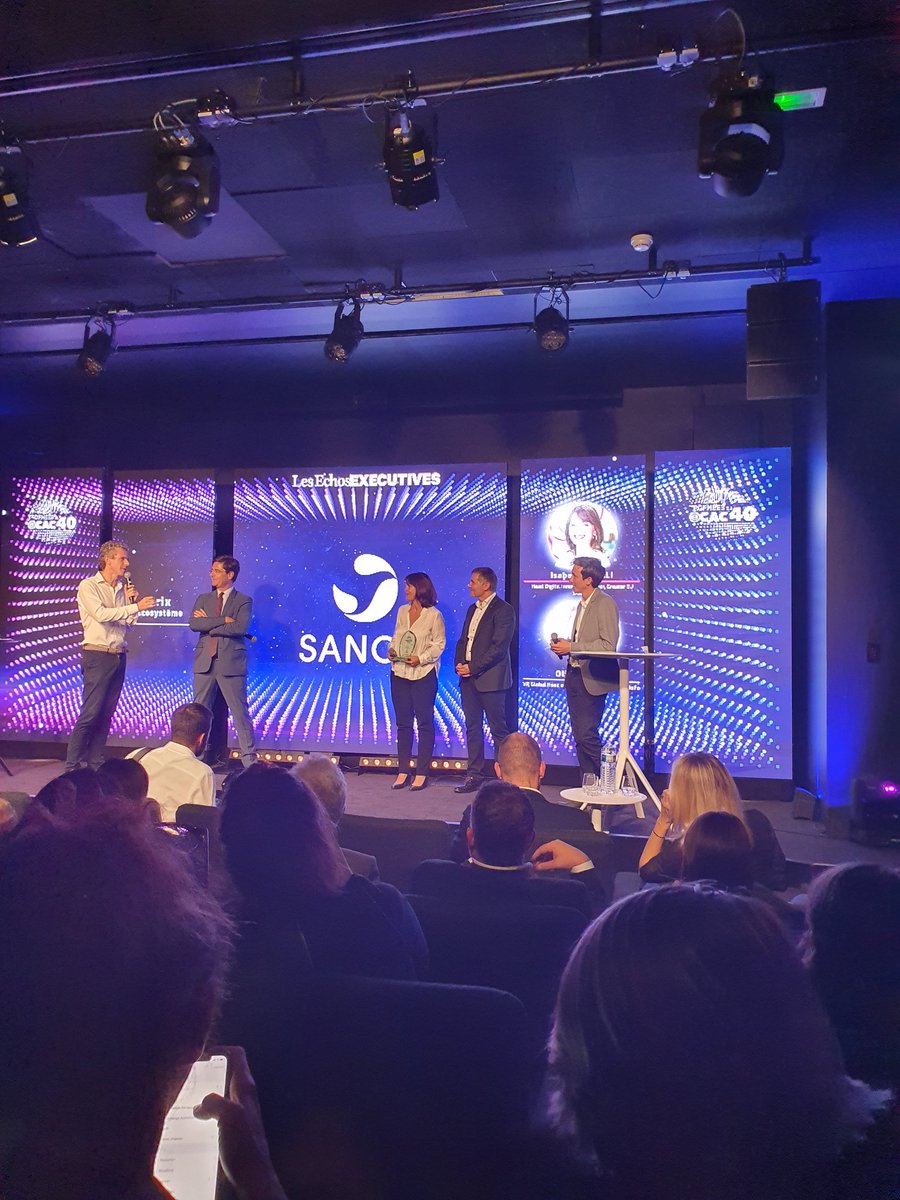 Guy_mm's tweet photo. Très belle récompense pour @sanofi  représentée par la formidable @VitaliIsabelle pour le prix écosystème #39bis @stephmessika @kynapse https://t.co/5qPV7qxIYq