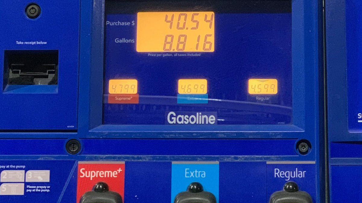 It shouldn't cost $5+ dollars a gallon at the pump. Working families shouldn't have to choose between filling up and eating out, but they will have to if @MayorOfLA @ericgarcetti has his way.