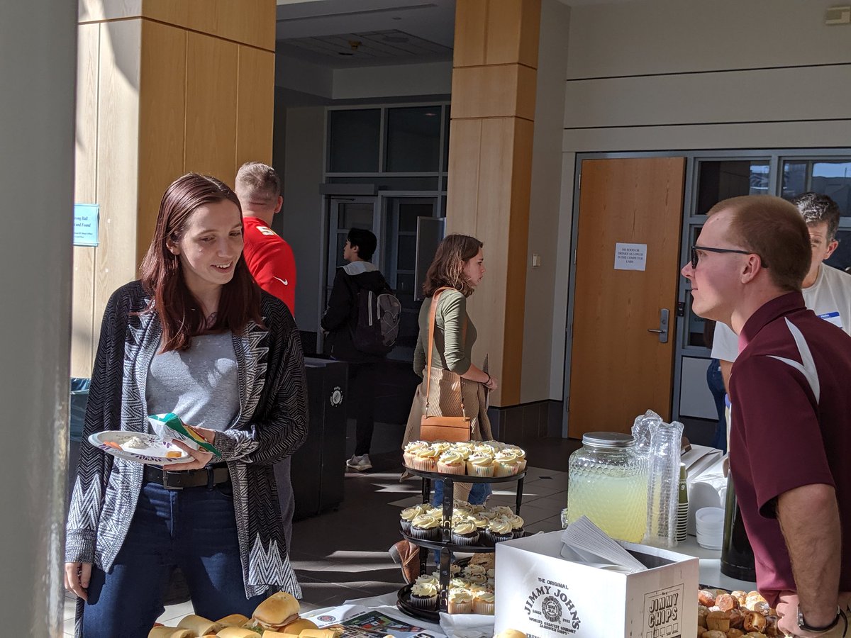 MarijanaKotlaja's tweet photo. Our Open House was a success! Thank you to all of the sponsors and community partners. A big shout out to our graduate assistants who helped organize the Open House. @MSUCriminology #jimmyjohns #urbancup #luckymarket #samsclub #hyvee #pricecutter https://t.co/T7PZHmn0HV