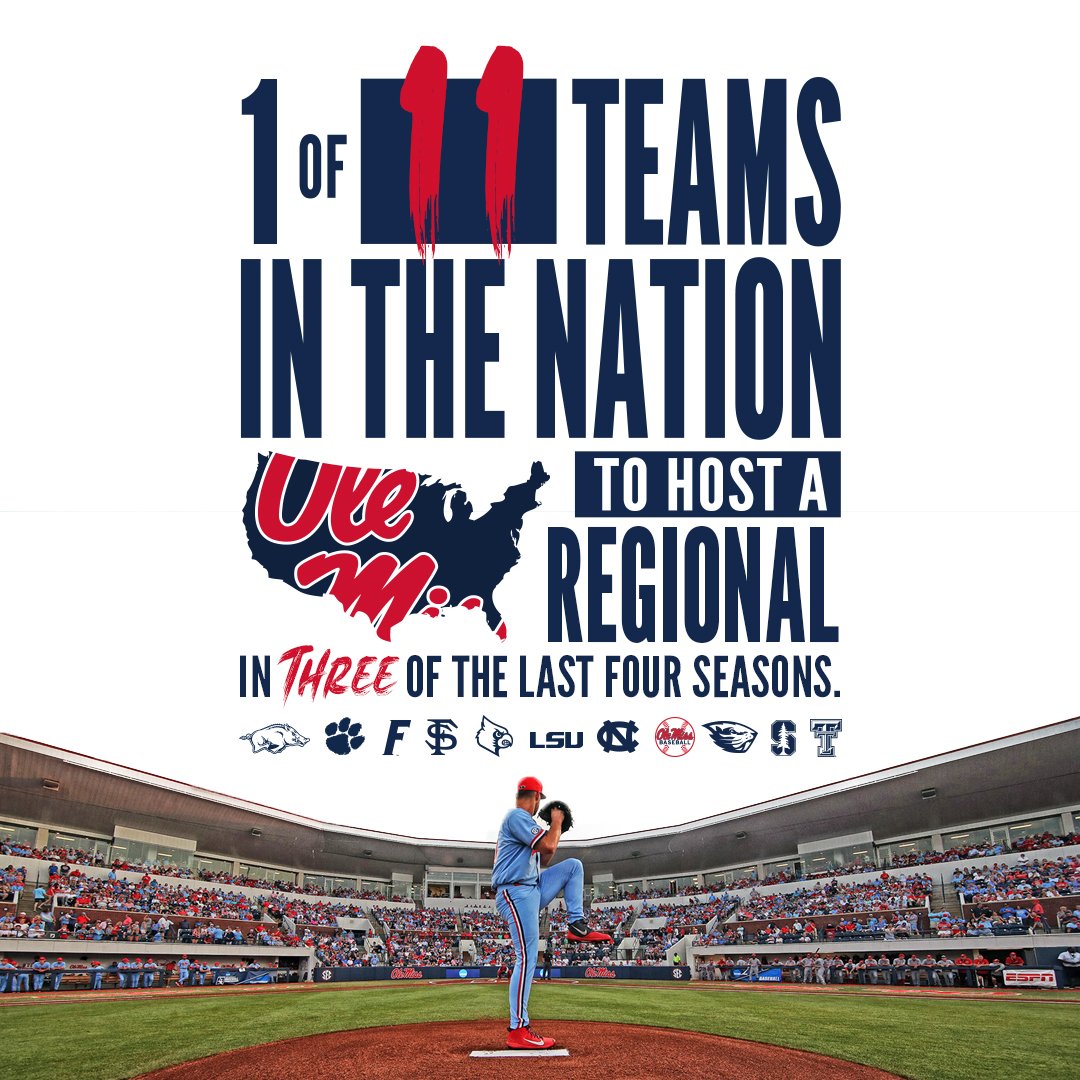 OleMissBSB's tweet photo. The NCAA Tourney lives here 📍

#RebsBSB #HottyToddy https://t.co/oQdKDXp4JV