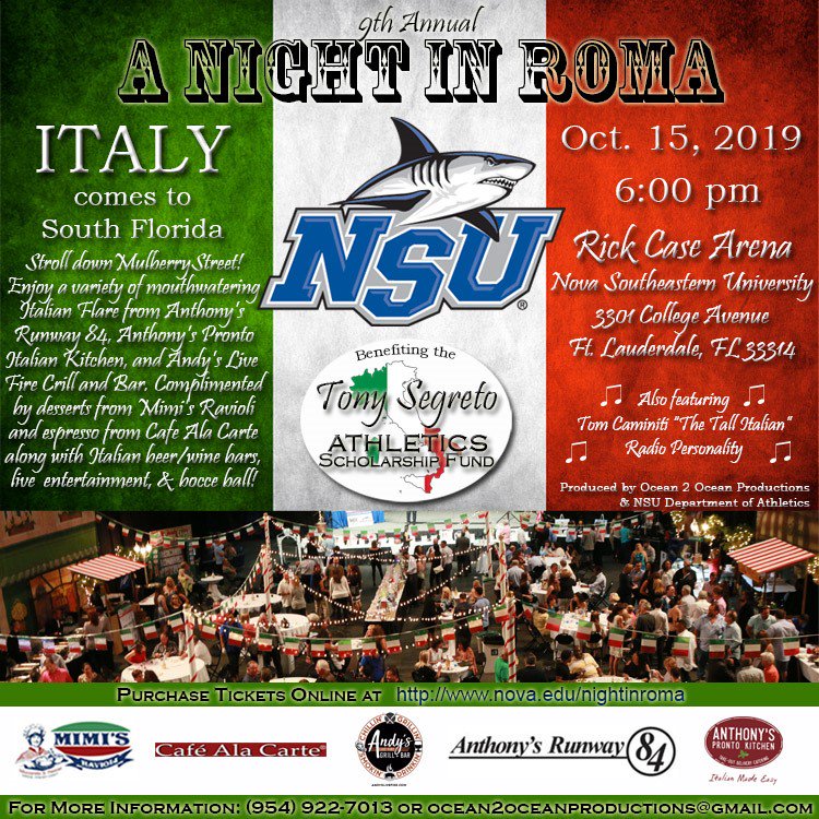 AnthonysPronto's tweet photo. Join us tomorrow for the 9th Annual A Night In Roma fundraising event, benefiting the Tony Segreto Athletics Scholarship Fund! To purchase tickets, visit - https://t.co/9cNA0CVh6E
#ItalianMadeEasy #AnthonysPronto https://t.co/czwIvvbxl5