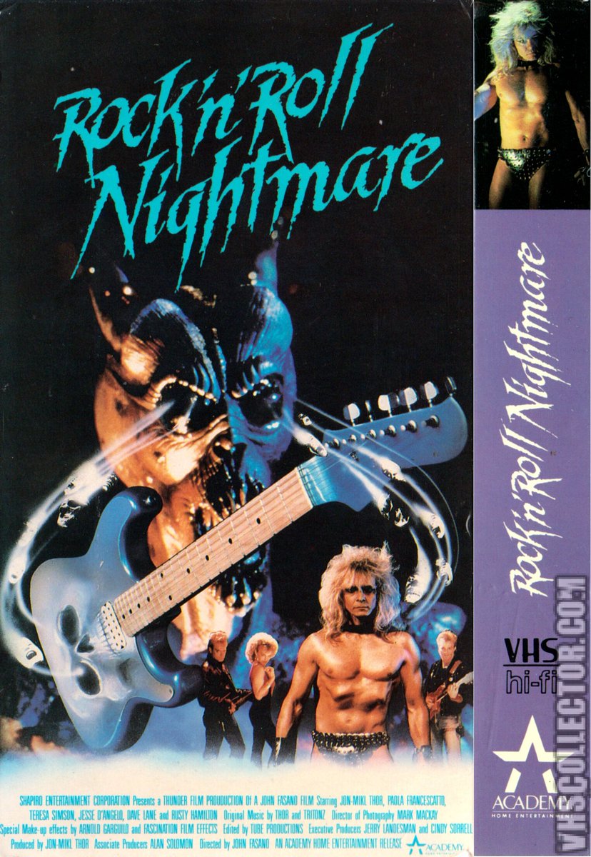 tomstrickland's tweet photo. @paulscheer You guys would have a blast with this one. Recognized years ago by the Onion AV Club, Rock'n Roll Nightmare really begs the question...HDTGM? Come for the amazing special effects, and stay for the absolutely mind blowing twist ending! (Available on DVD) #HDTGMIDEA https://t.co/q09FV1S2G9