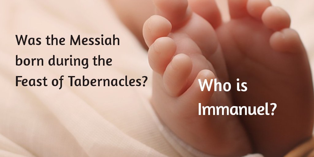 ReaditSeeit's tweet image. IMMANUEL... ''God with us." Is there reason to believe that the promised Messiah was born during the Feast of Tabernacles? Dwelling temporarily with humans? An article tried to look into this. Link here: globalchristiancenter.com/christian-livi…