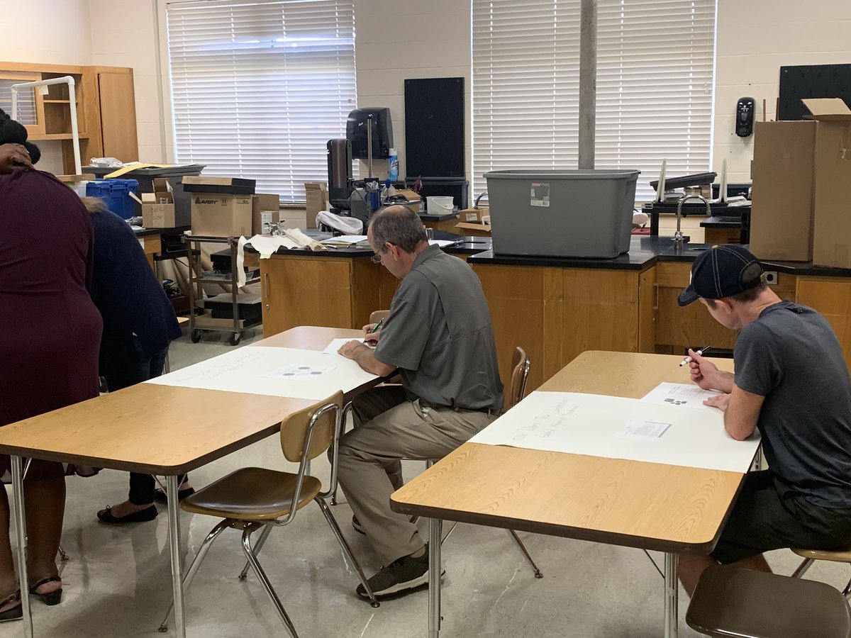 CMahaney123's tweet photo. @rmilholland1 and @DanellTills sharing an important message about student engagement with New Secondary Social Studies Ts during the New Teacher Professional Learning Institute today @DeltonaHigh! ✏️📚🗳#VCS123 @VCSNewTeachers #VCSSocialStudies https://t.co/aQZ1bbhMfO