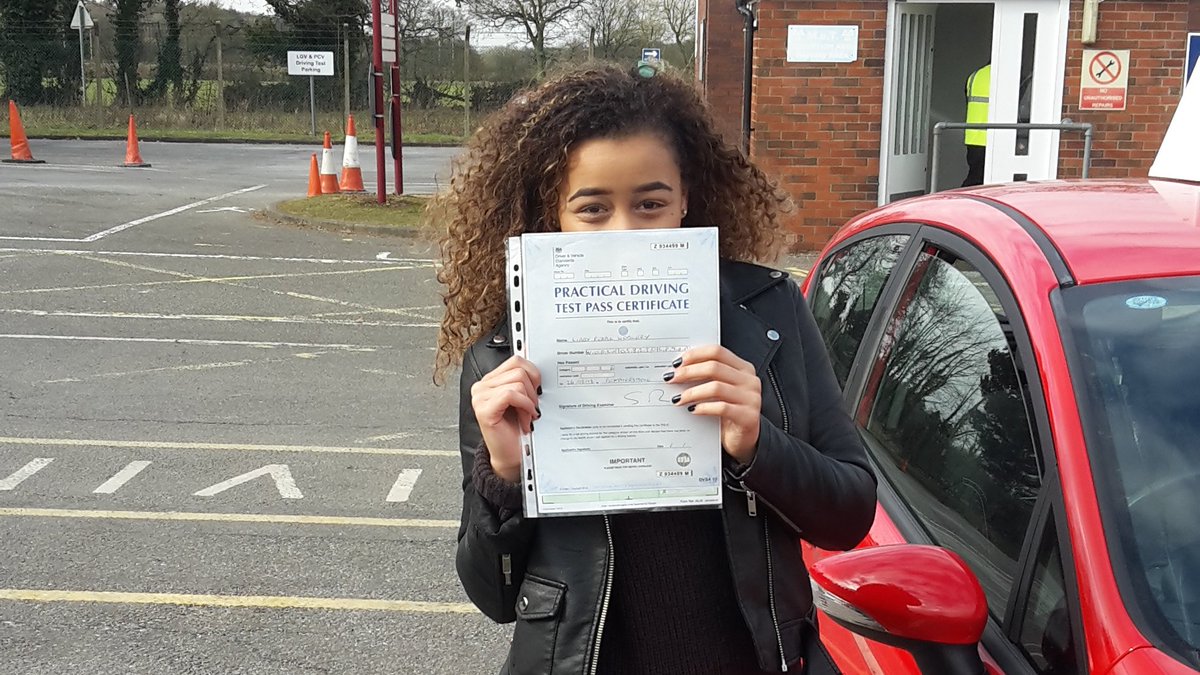 DriverLupe's tweet image. Congratulations to Libby on passing your driving test