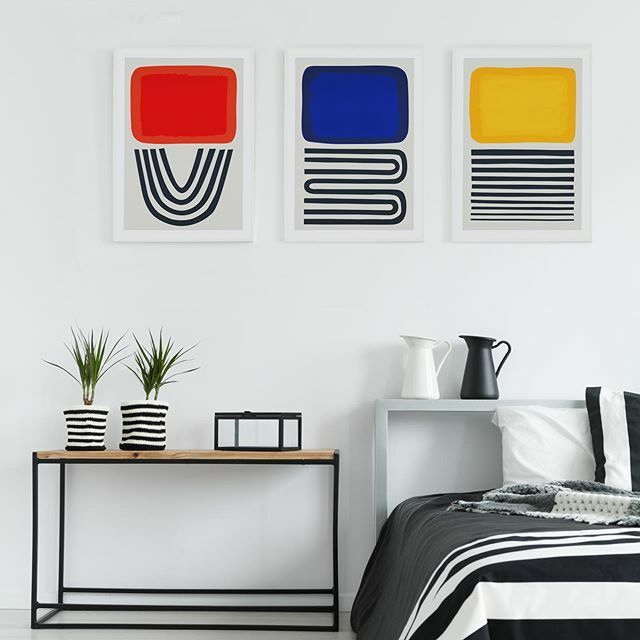 FoxAndVelvet's tweet photo. We’re using our new #abstract prints to breathe a bit of colour into these grey days! Available as a set of three and individually on our #etsyshop - link in bio.
.
.
.
.
.
#abstract #primarycolours #colourfield #midcenturymodern #abstractart #shapeandcolour #color #artformy… https://t.co/zjViKPFyKF