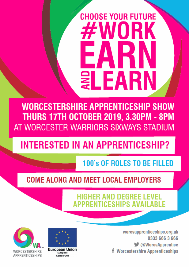 WorcsApprentice's tweet photo. This week we are hosting our #WorcsApprentice Apprenticeship Show! If you want more information about #apprenticeships in the county and the vacancies available, come along! More info on the event below! #WorcestershireHour https://t.co/WTiQ3nCBrz