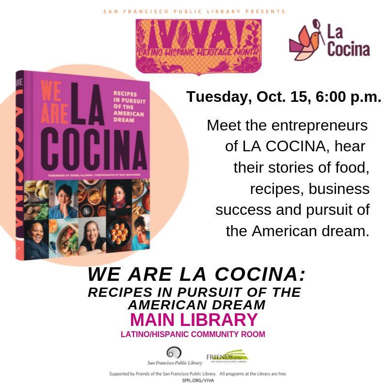 lbryvxn's tweet image. @LaCocinaSF tomorrow, 6PM #SFMainLibrary