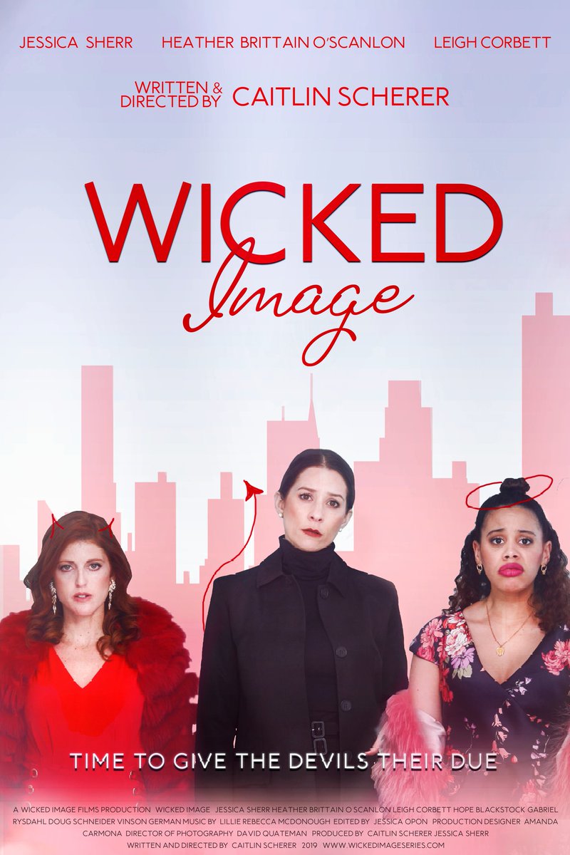 Official poster for my #darkcomedy #shortfilm WICKED IMAGE. Freaking out just a little bit 😈