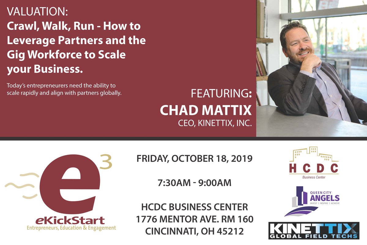 AlloyDevCo's tweet photo. eKickstart is happening this Friday, Oct. 18th featuring @chadmattix, CEO of Kinettix, Inc. Register now for your spot to learn about leveraging partners and more at: https://t.co/Tr1cPR6ZxH. See you there!
#entrepreneurs #Smallbusiness #ekickstart #learn #QCA #betterment https://t.co/4JXxZZr367