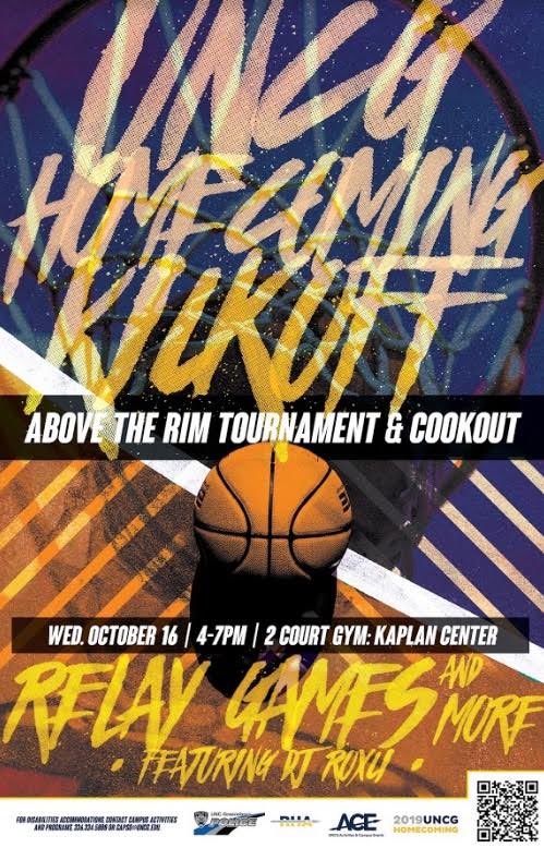 Homecoming is almost here 🤩 We’ll be kicking things off with @uncgace. Come out and enjoy a 3 on 3 basketball tournament, fun relay games, and some great food! To sign up for the basketball tournament visit: signupgenius.com/go/70a0e44abac… Don't forget your Spartan ID! 🏀