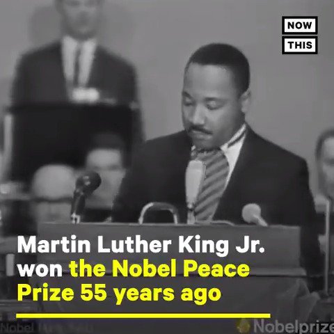 Vala Afshar on Twitter: "At age 35, Dr. Martin Luther King Jr. was the youngest man to receive the Nobel Peace Prize. Dr. King received the Nobel Peace Prize at University of