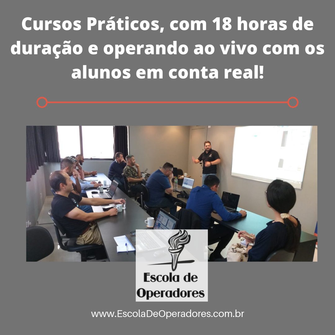 OperadoresBr's tweet photo. A Escola de Operadores ensina na pratica, com o mercado ao vivo e operando junto com os alunos em conta real. Chega de teoria sem prática, venha dar um novo impulso na sua profissão de trader com profissionais de mercado com mais de 20 anos de experiência !
.
#vidadetrader #escol https://t.co/cXgdyxJ3uZ