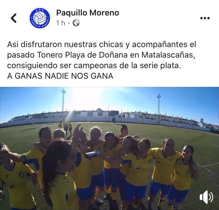 Ya podéis visitar nuestra página de Facebook y ver lo bien que nos lo pasamos tod@s en Matalascañas 😁💛💙💪🏽
#aganasnadienosgana #unetealfemenino #FutbolFemenino