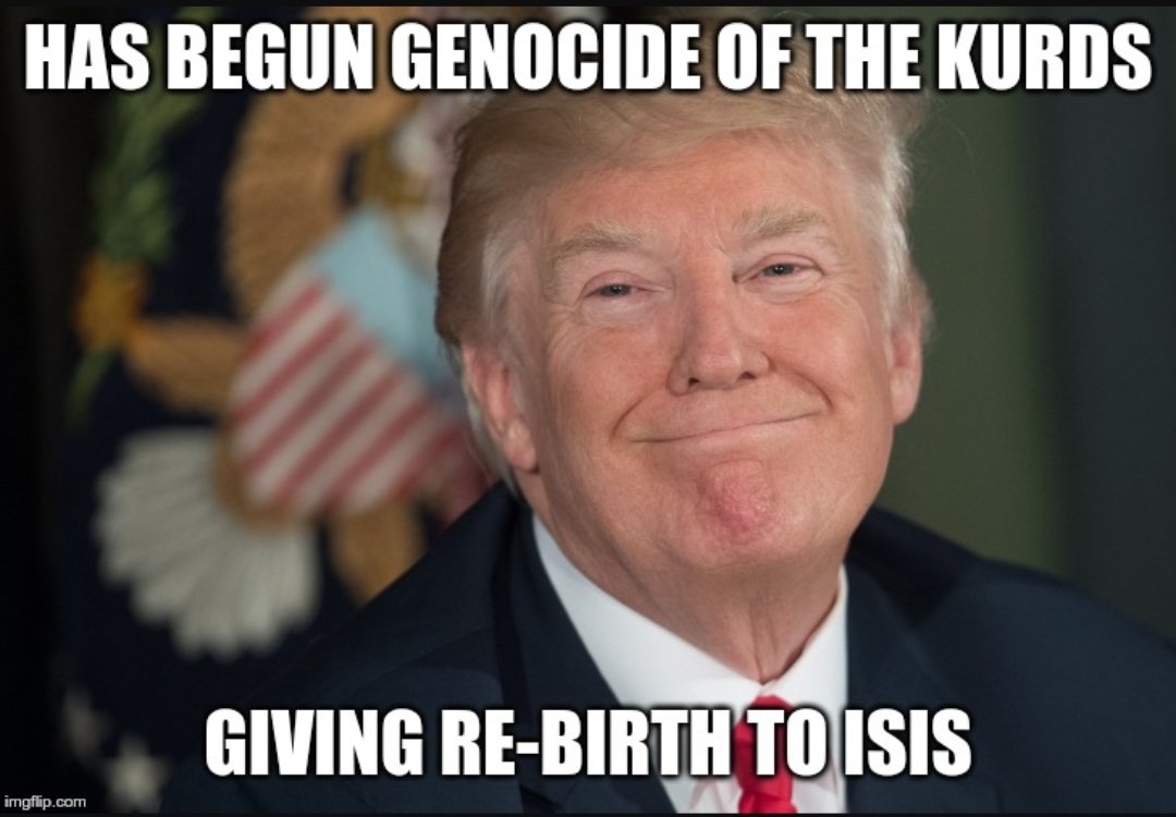 EatShtTrump's tweet photo. @realDonaldTrump #TrumpBetrayedOurAllies
#TrumpLovesISIS https://t.co/LlZuXgnyqe