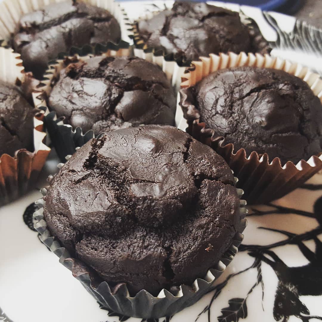 So proud of my boy! He made his own recipe of Mint Chocolate Chip Muffins at school on his own with no support of the teacher...AGAIN! If anyone has made vegan cakes they will appreciate the effort involved. They taste sooo good! #vegan #veganbaking #proudmom #cake #vegancake