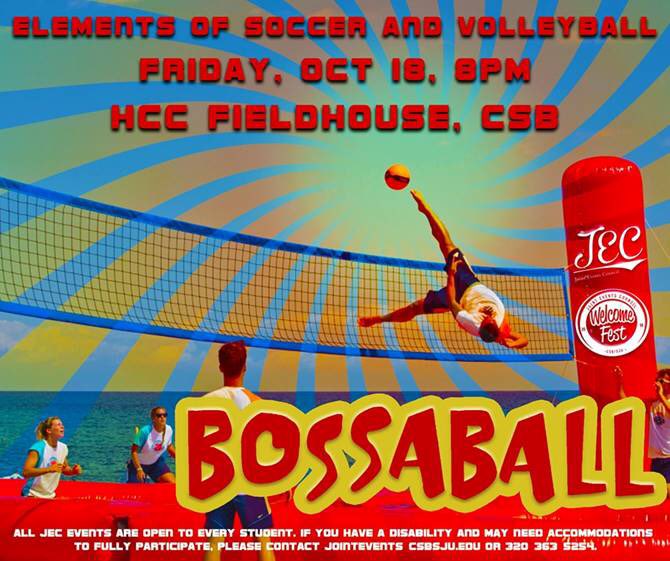 csbsjujec's tweet photo. Come play Bossaball (elements of Soccer and Volleyball on a giant inflatable) 

Team sign-up: https://t.co/Cu9JMqcJgU

Bossaball this Friday, October 18 starting at 8 pm in the HCC Fieldhouse, CSB https://t.co/bqu8E4cnlY