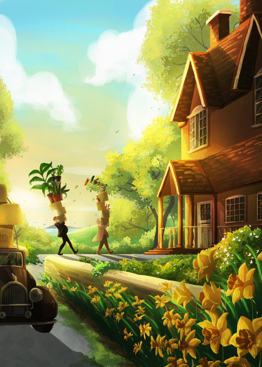 gemennair_art's tweet photo. Them moving into the South Down's Cottage ❤️

Inspired by Seven by Sleeping at Last, another request ☺️

#GoodOmens #GoodOmensFanArt https://t.co/4IYElrArq1