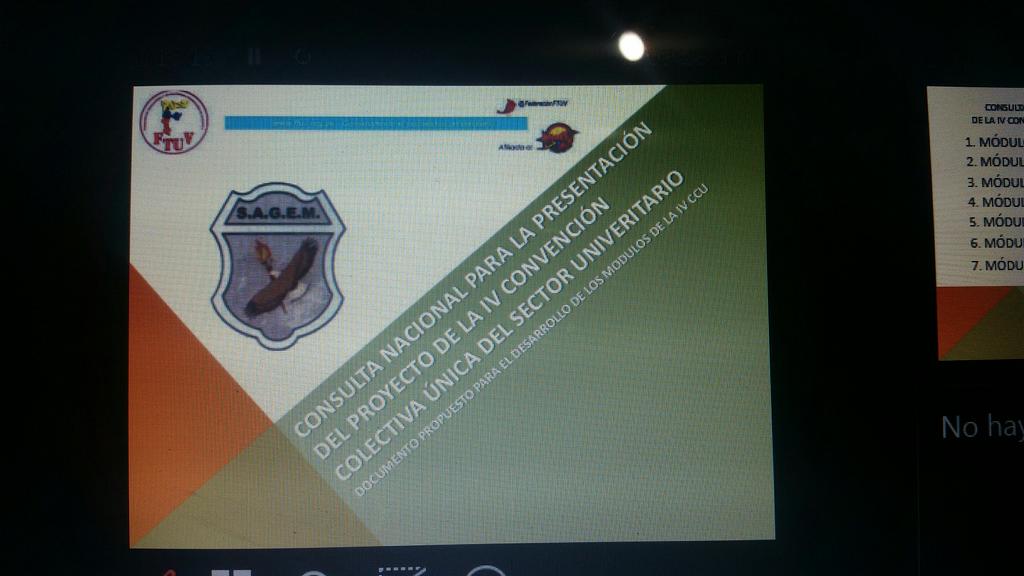 Discucion del proyecto de la IV CCU en conjunto con nuestros agremiados SAGEM ULA <a href="/Mppeuniv/">Mppeuniv</a> <a href="/ftuve/">Flavio Tuve</a> #ivccu #universidadproductiva