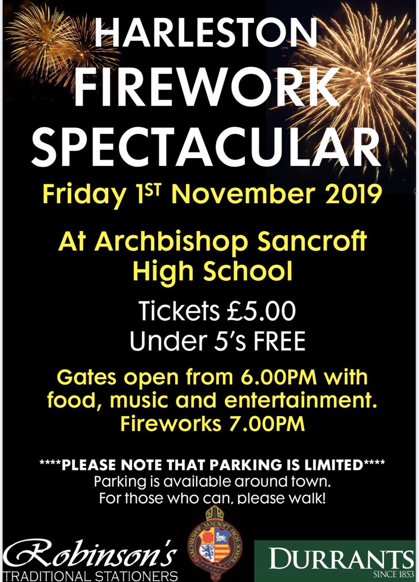 We’re looking forward to this fun family event supporting our community, will you be there? @ASHS_Harleston @BenetsSt <a href="/HarlestonCE/">Harleston C.E. Primary Academy</a> <a href="/HarlestonFuture/">Harleston's Future</a> <a href="/DurrantsComm/">DurrantsCommercial</a> <a href="/POBspyro/">POB's Pyro and Full Effect Fireworks</a> <a href="/HarlestonRT924/">Harleston and District Round Table 924</a>